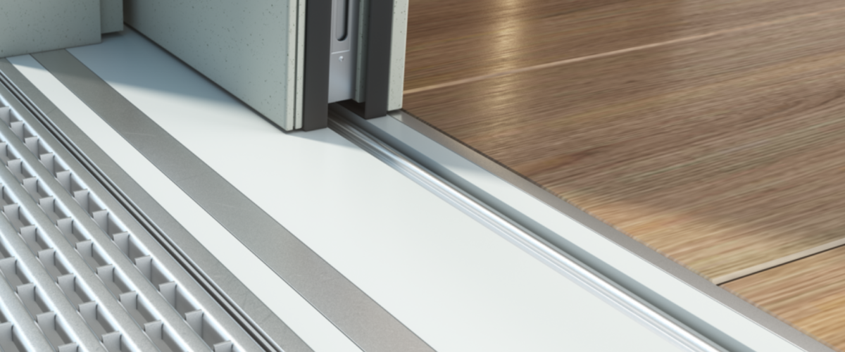 corredera bajo umbral pvc